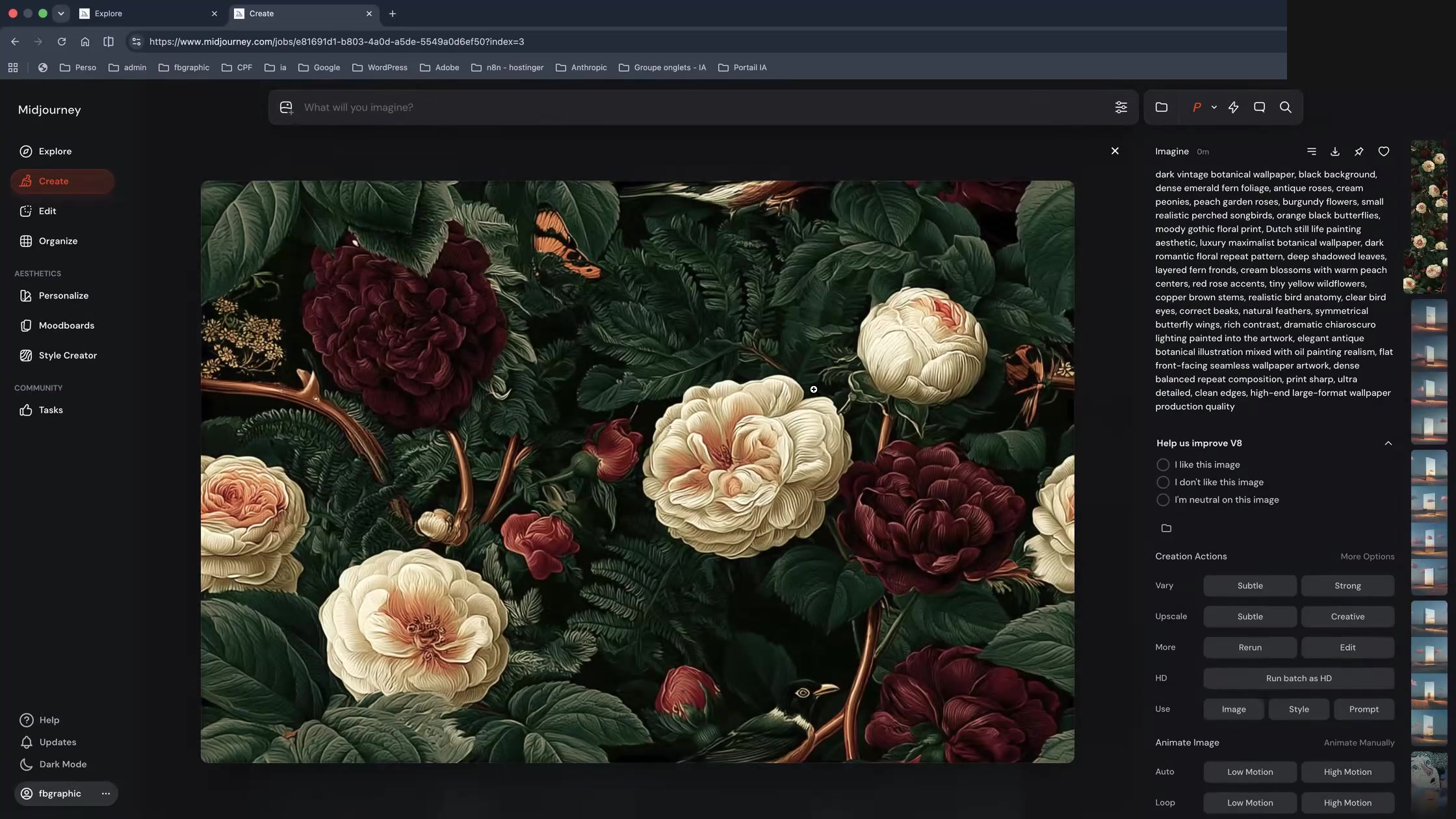 Vérification de la boucle du motif tile en mosaïque répétée