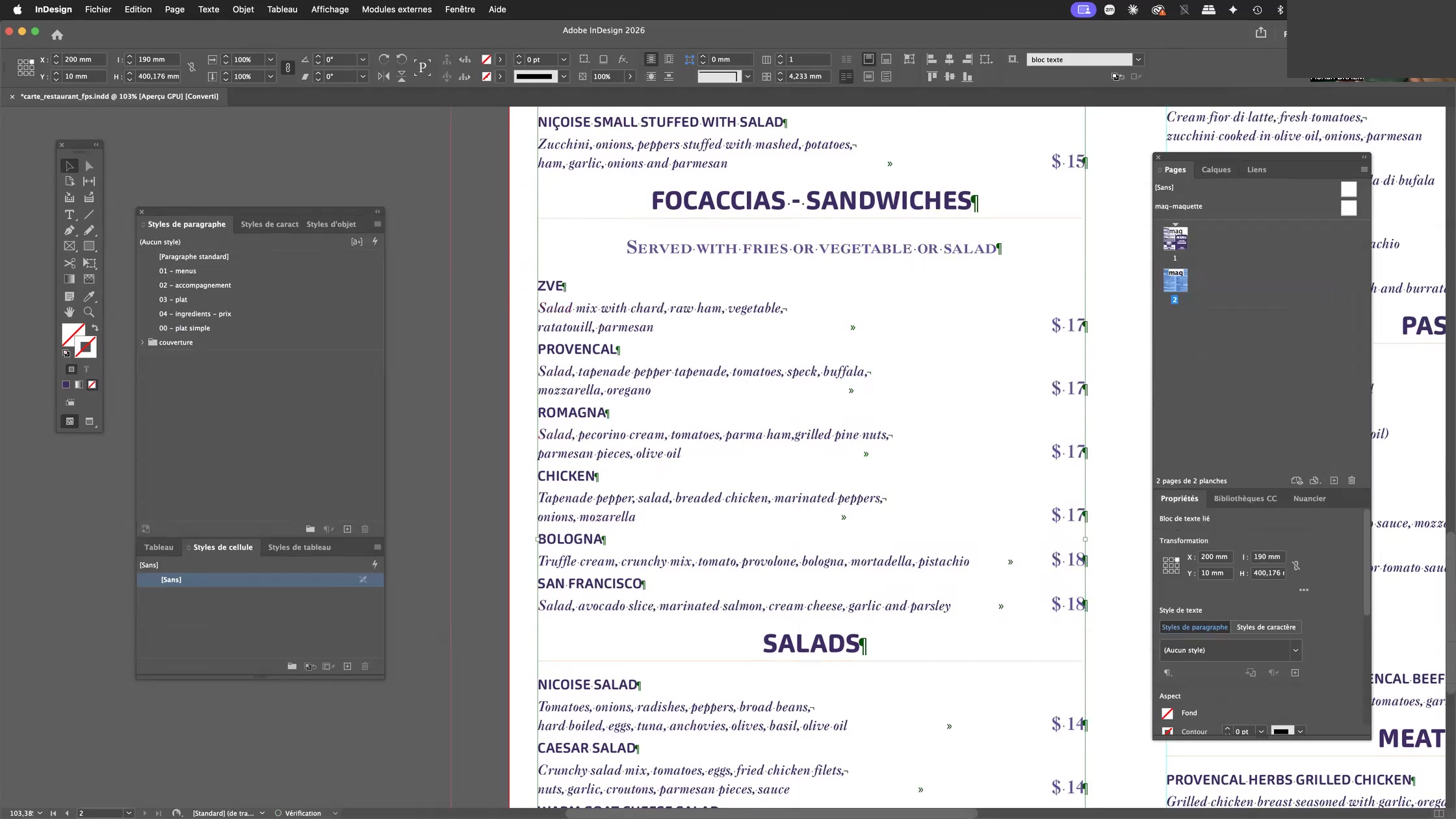 Adobe Indesign et les styles imbriqués, styles GREP, styles suivants 14 Menu des caractères spéciaux GREP dans Adobe InDesign pour construire une expression régulière
