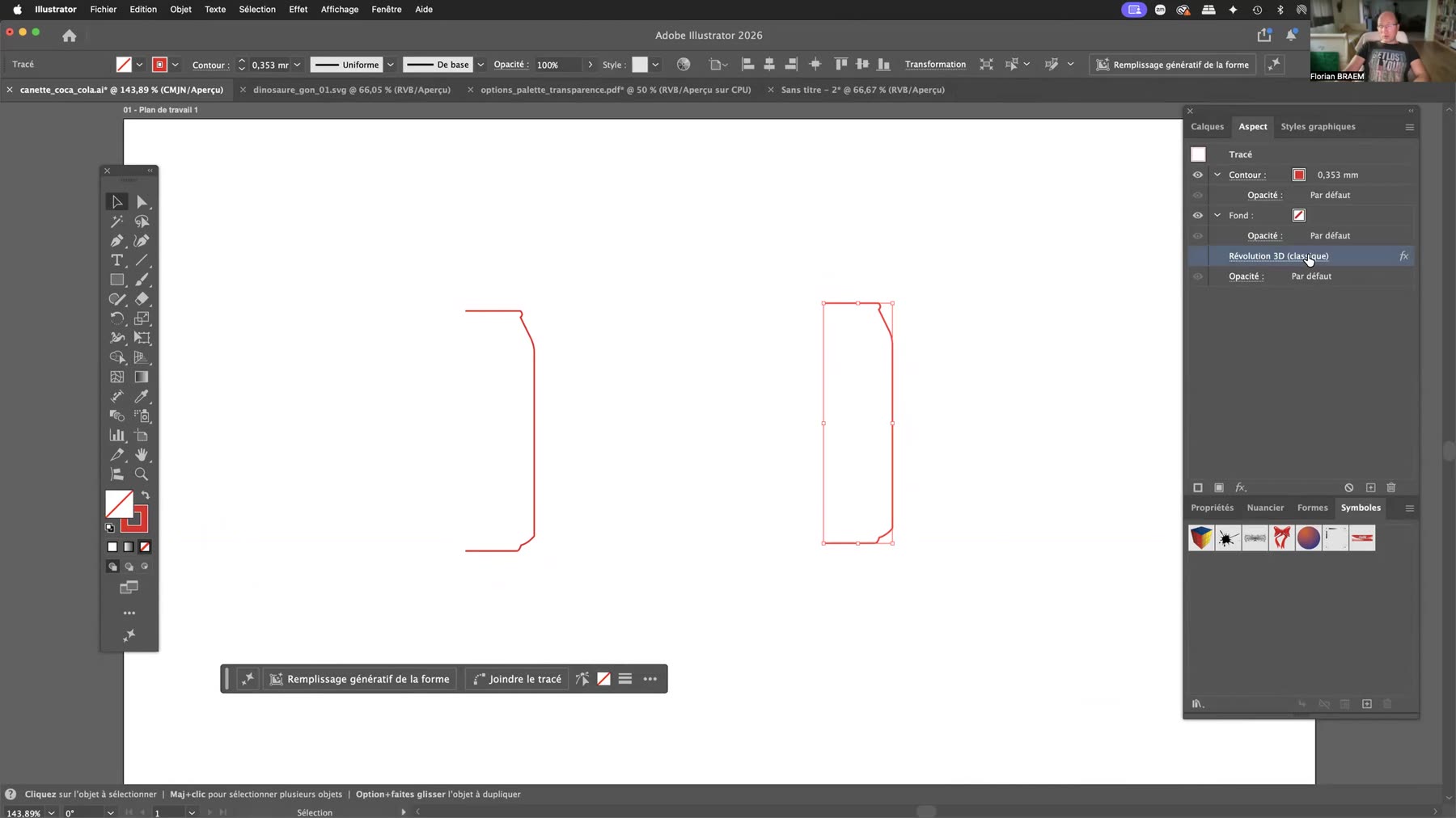 Menu Effet 3D et matières dans Adobe Illustrator Menu Effet 3D et matières dans Adobe Illustrator