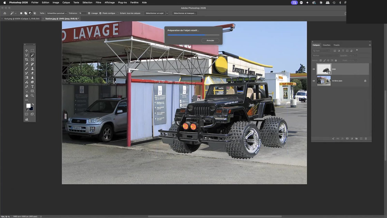 Préparation de l'objet rotatif par l'IA d'Adobe Photoshop Préparation de l'objet rotatif par l'IA d'Adobe Photoshop