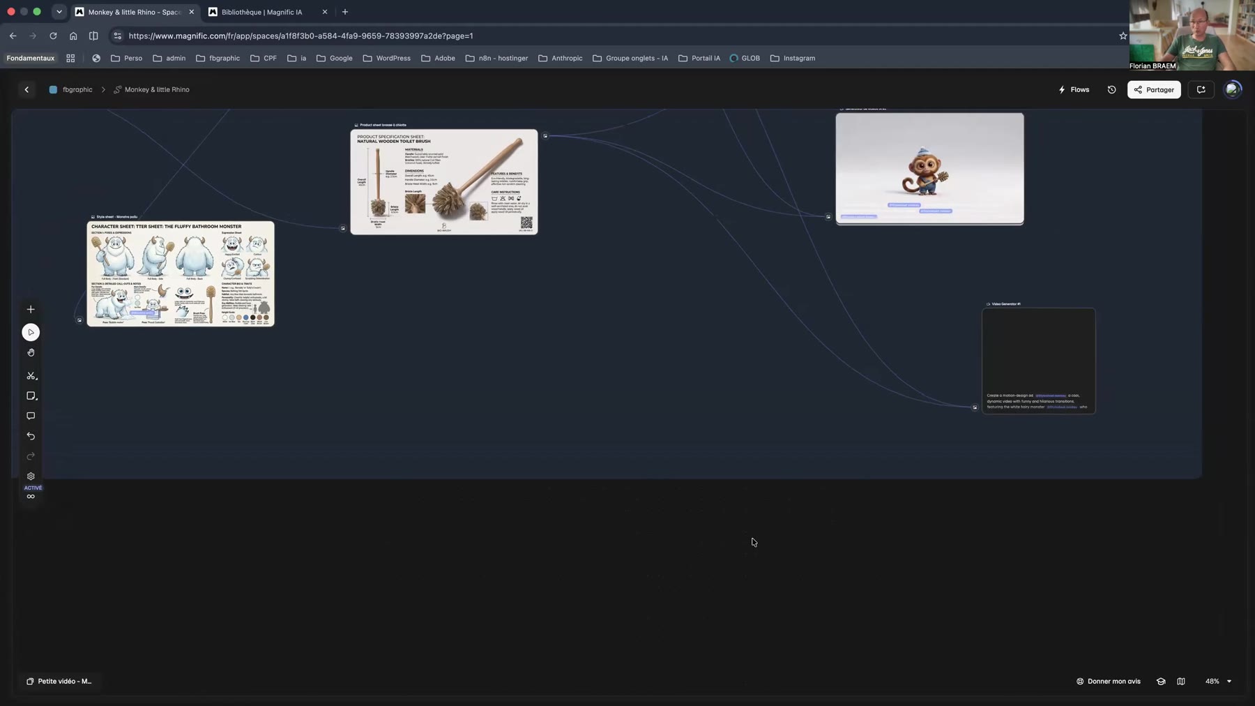 Les tableaux de Spaces rangés par projet Liste des tableaux de Spaces Magnific rangés dans le projet fbgraphic